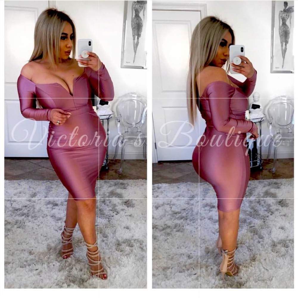Never used pink/purple dress Large from Victoria boutique